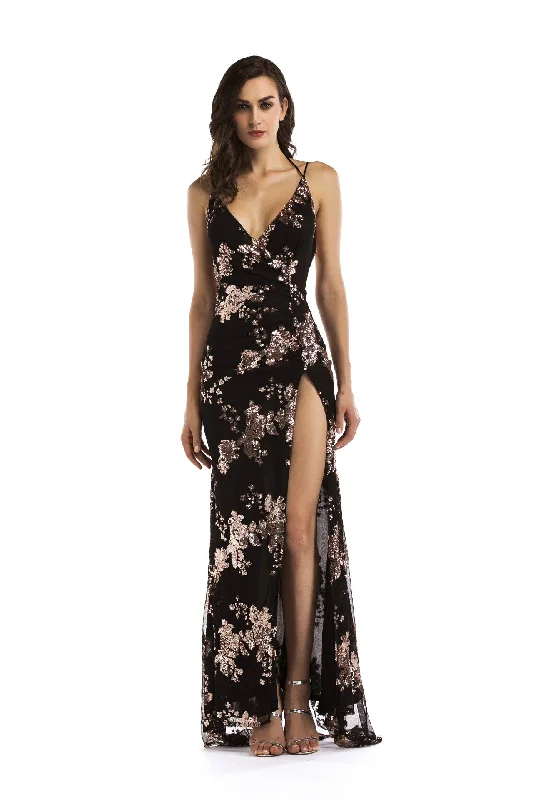 Adore You Floral Charming High Slit Maxi Dress Cozy Longline Maxi Dress