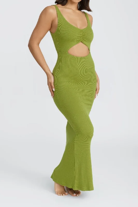 Reily Maxi Dress - Moss Trendy A-Line Maxi Dress