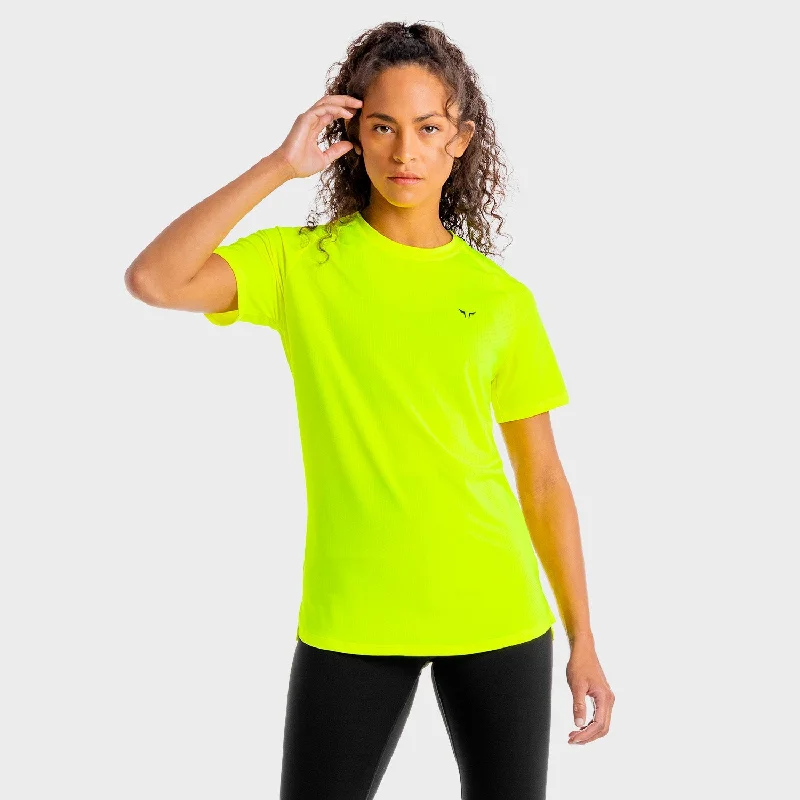 Core Mesh Tee - Neon Hooded Caped Shawl Collar