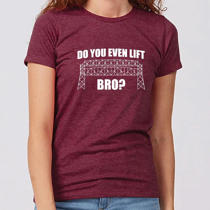 Do You Even Lift Bro? Minnesota Women's Slim Fit T-Shirt Wool Fabric Cashmere Fabric Tweed Fabric