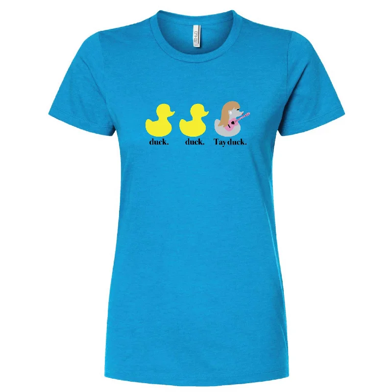 Duck Duck Tay Duck Minnesota Women's Slim Fit T-Shirt Ribbed T-Shirt High Neck Heavyweight