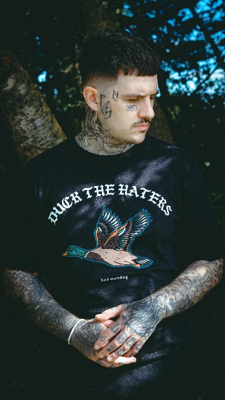 Duck The Haters Tee / Front Print Rayon Fabric Velvet Fabric Corduroy Fabric