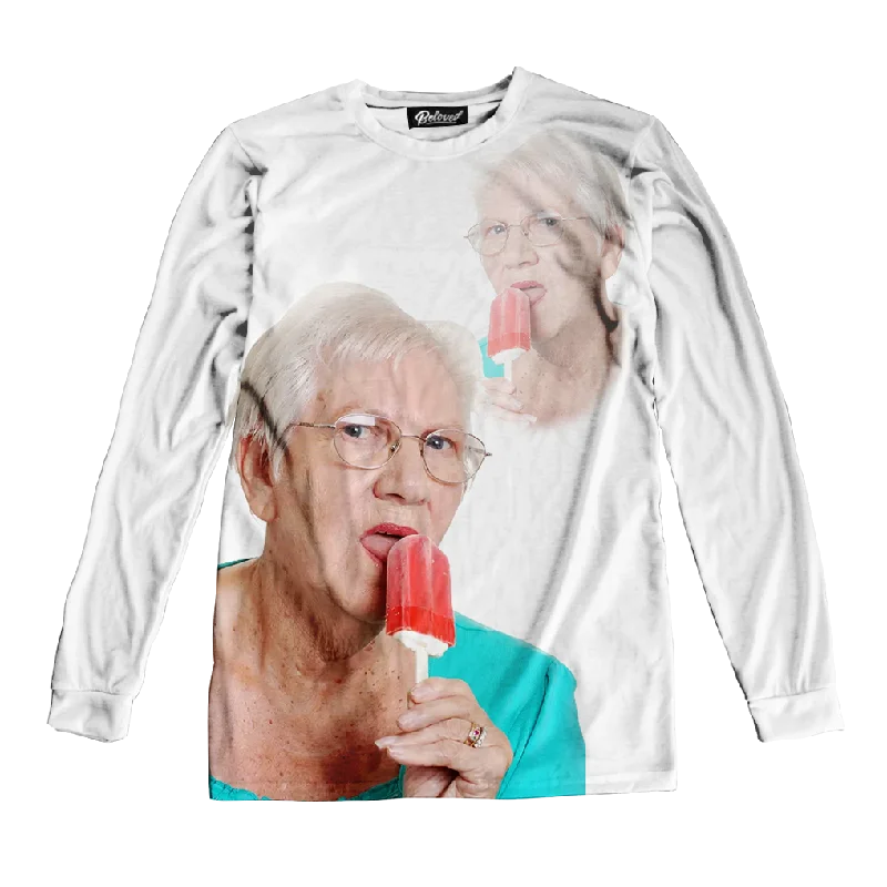 Popsicle Grandma Unisex Long Sleeve Tee Elasticated Padded Insulated