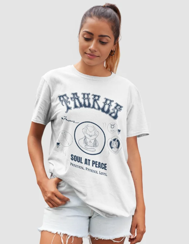 Taurus The Bull Graphic Printed Oversized T-Shirt For Women Silk Blend Satin Velvet