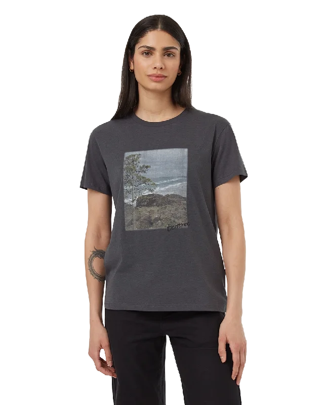 Tentree Vintage Photo T-Shirt - Womens Zippered Buttoned Snapped