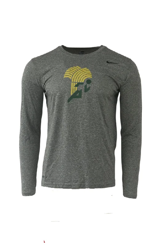 New Men’s Athletics Saskatchewan Long Sleeve Tee Chenille Brocade Lace