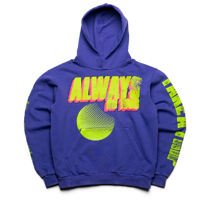 Always On Tour Lo-Fi Anniversary Hoodie - Medium Lilac Hoodie with Reflective Safety Nightwear