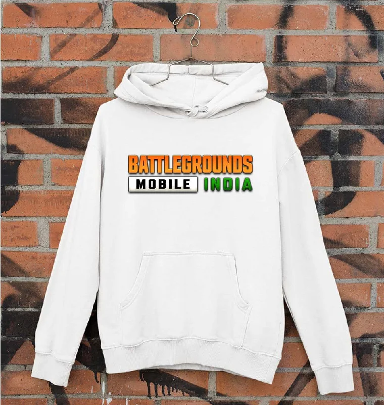 Battlegrounds Mobile India (BGMI) Unisex Hoodie for Men/Women Hoodie with Snap Buttons Easy Quick