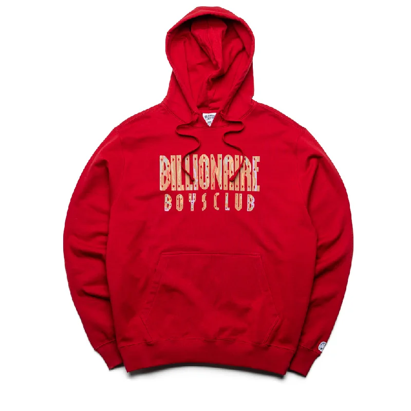 Billionaire Boys Club Logo Hoodie - Chili Pepper Hoodie with Pattern Geometric Abstract