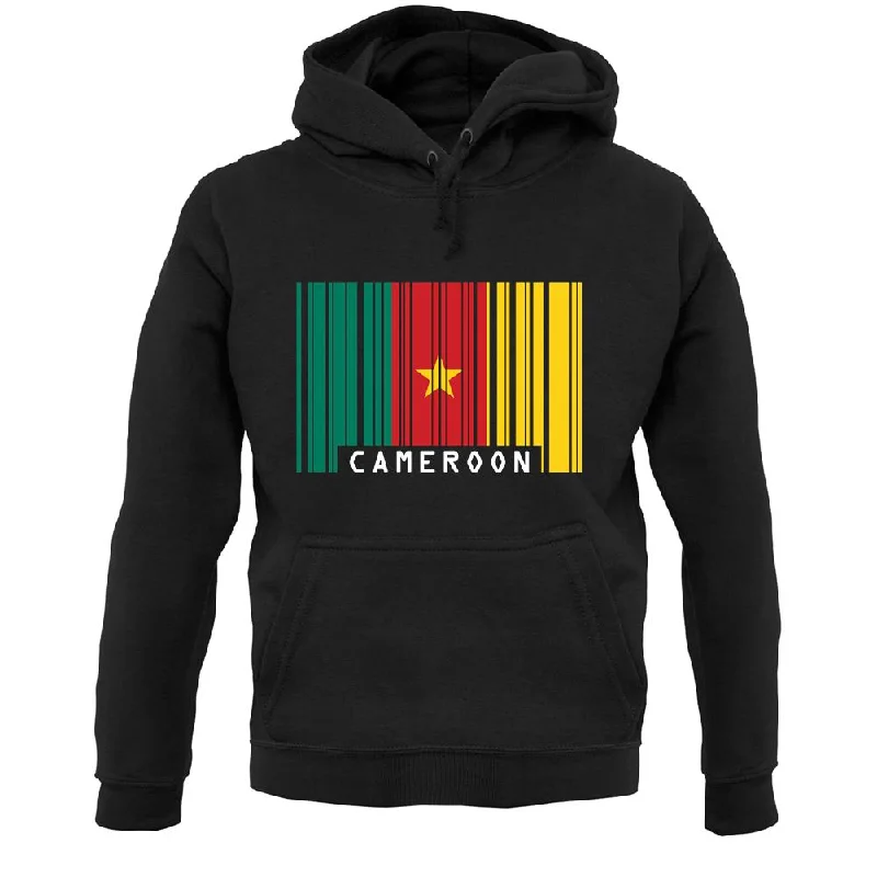 Cameroon Barcode Style Flag Unisex Hoodie Hoodie with Logo Branding Identity