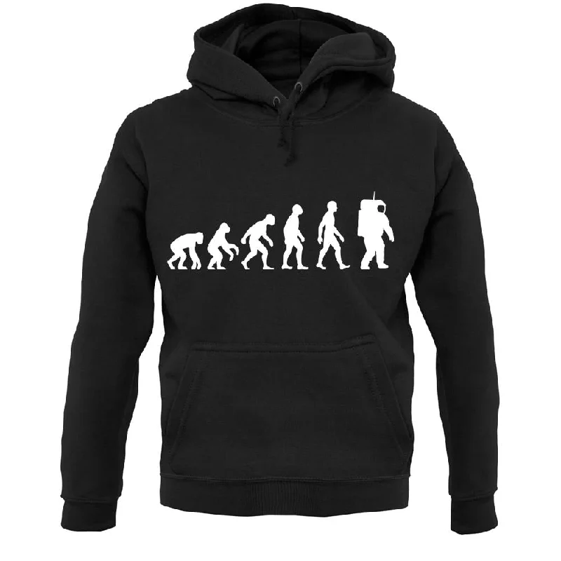 Evolution Of Man Astronaut Unisex Hoodie Hoodie with Reflective Safety Nightwear