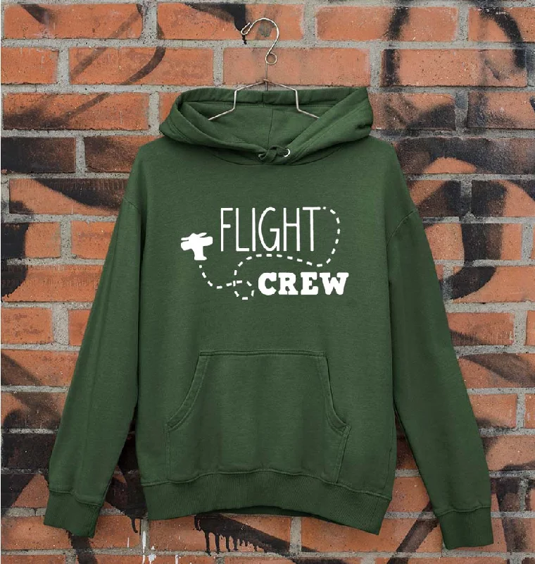 Flight Crew Unisex Hoodie for Men/Women Hoodie with Monochrome Minimalist Simple