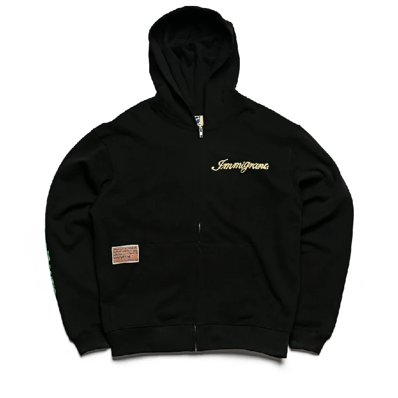 Kids of Immigrants Wildest Dreams Hoodie - Black Hoodie with Longline Fit Extended Stylish