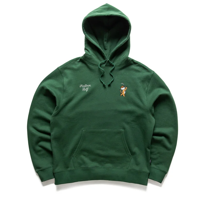 Malbon Golf Tiger Buckets Hoodie - Hunter Green Hoodie with Magnetic Closure Innovative Modern