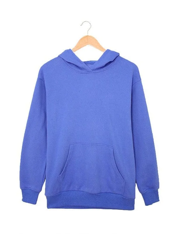 Relaxed Fit Hoodie Hoodie with Hem Elastic Stretchable Comfortable