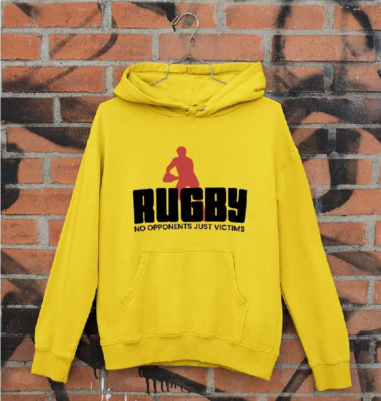 Rugby Unisex Hoodie for Men/Women Hoodie with Elastic Waist Stretchable Comfortable