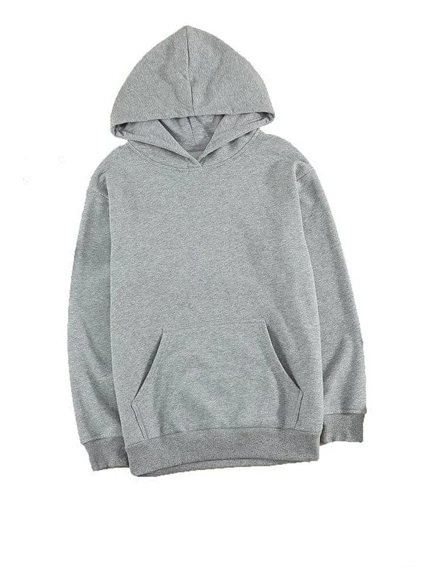 Simple Hoodie Hoodie with Embroidery Detailed Premium