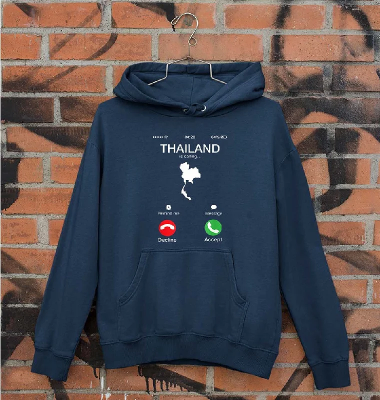 Thailand Calling Unisex Hoodie for Men/Women Hoodie with Relaxed Fit Easy Casual