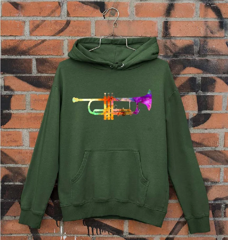 Trumpet Unisex Hoodie for Men/Women Zip Hoodie Drawstring Kangaroo Pocket