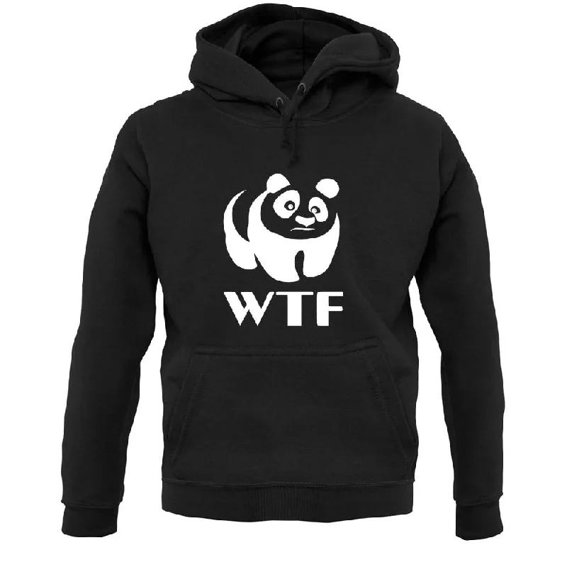 Wtf Panda Unisex Hoodie Hoodie with Drop Shoulder Relaxed Streetwear