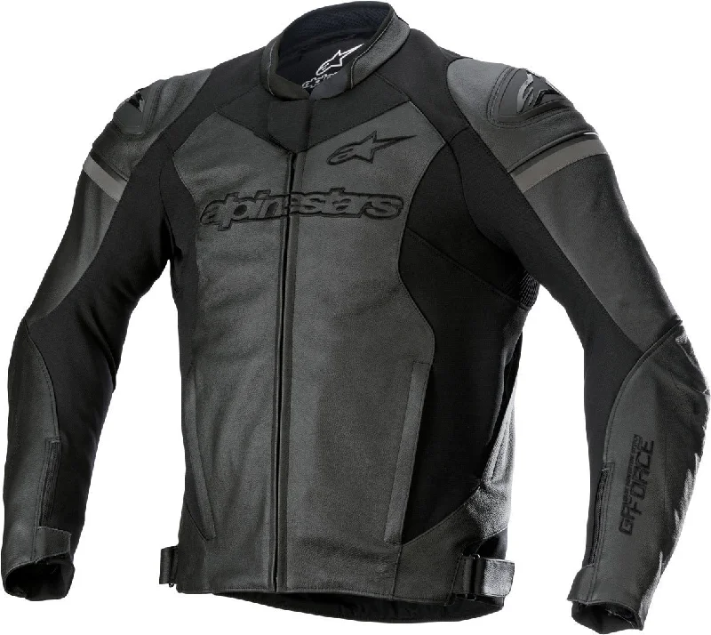 Alpinestars - GP Force Airflow Black Leather Jacket One-Shoulder Jacket Off-the-Shoulder Jacket Asymmetrical Jacket