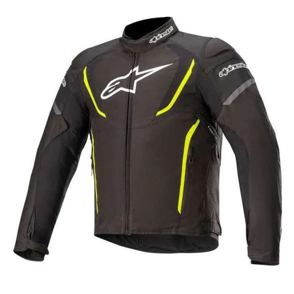 Alpinestars - T-Jaws V3 WP Black/Yellow Jacket Notch Collar Jacket Peter Pan Collar Jacket Cowl Neck Jacket