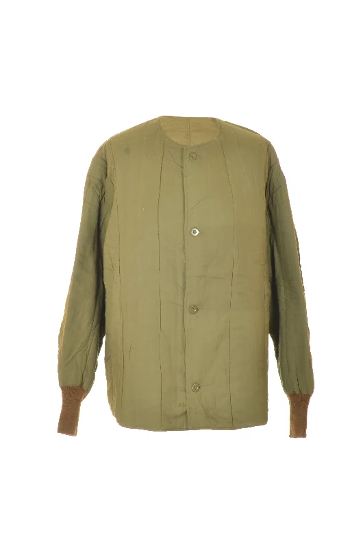 Army Surplus Round Neck Liner Jacket Zip Front Button Front Snap Front