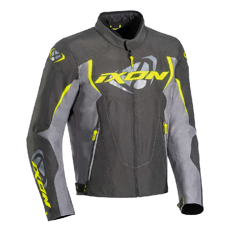 Ixon - Cobra Black/Grey/Yellow Jacket Zip Front Button Front Snap Front