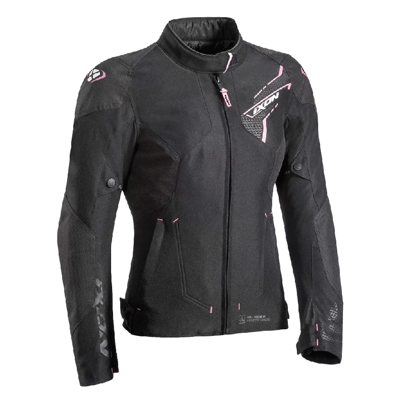 Ixon - Ladies Luthor Black/Pink Jacket Satin Jacket Silk Jacket Chiffon Jacket