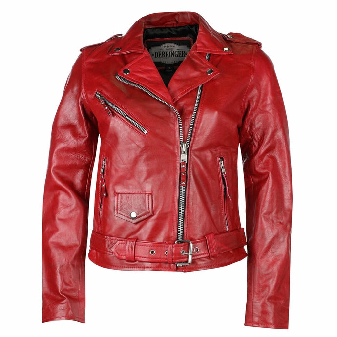 Ladies Derringer Jacket Red Wool Jacket Cashmere Jacket Tweed Jacket