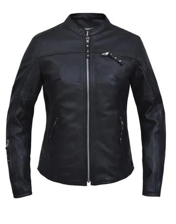 Ladies Motorcycle Leather Jacket - A Durable and Stylish Choice Fleece Jacket Down Jacket Feather Jacket