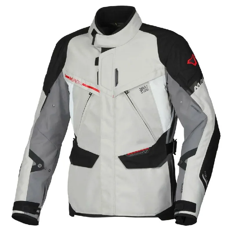 Macna - Mundial Grey/Red Jacket Fleece Jacket Down Jacket Feather Jacket