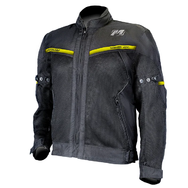 Moto Dry - Summer-Vent Black/Yellow Jacket Wool Jacket Cashmere Jacket Tweed Jacket