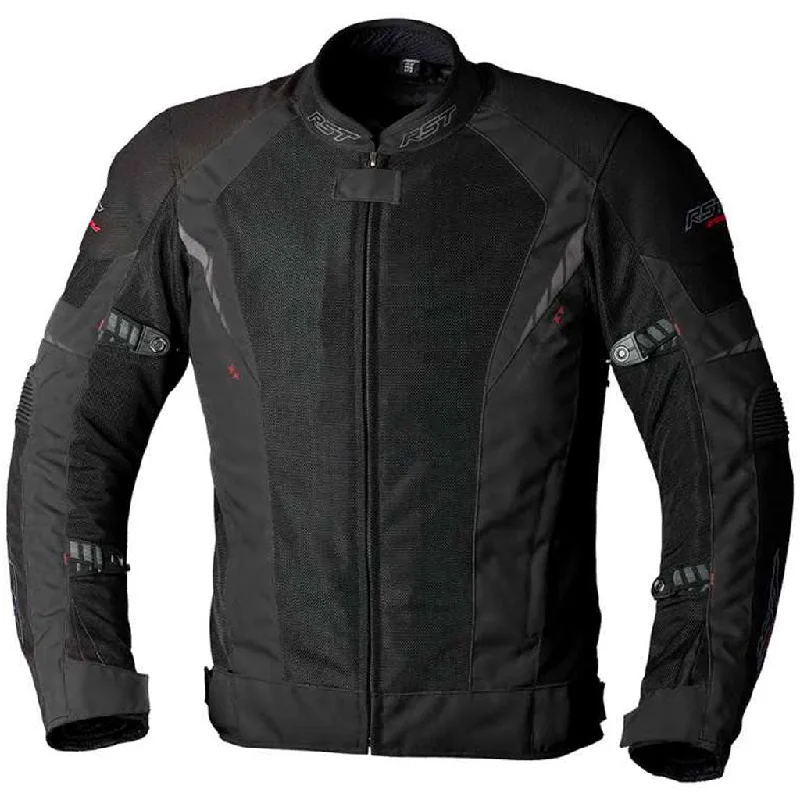 RST - Ventilator XT Pro Black Jacket Welt Pockets Slit Pockets Flap Pockets