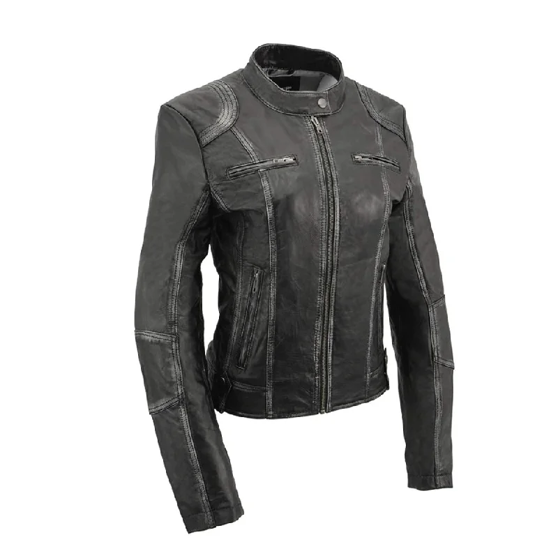 Turbo Ladies Leather Motorcycle Jacket Mesh Jacket Canvas Jacket Denim Jacket