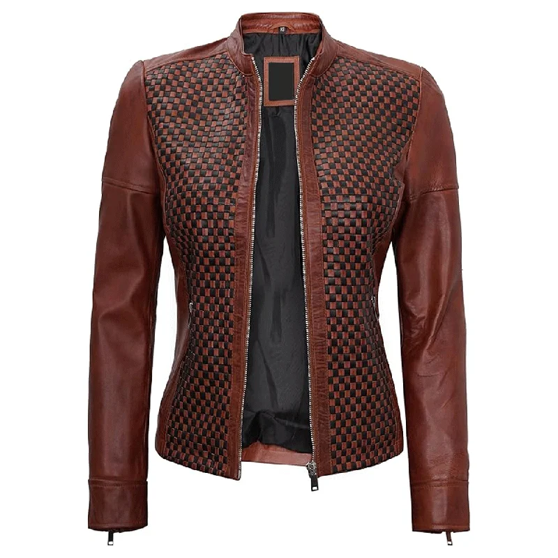 Turbo Ladies Leather Motorcycle Jacket Hooded Jacket Caped Jacket Shawl Collar Jacket