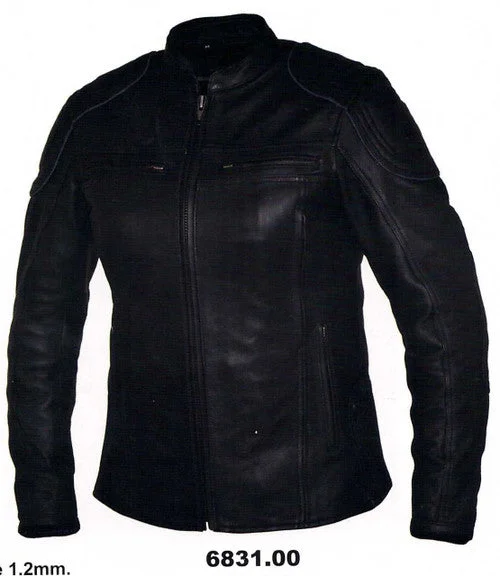 Women's Leather Biker Jacket with Zip Out Liner Denim Fabric Leather Fabric Suede Fabric