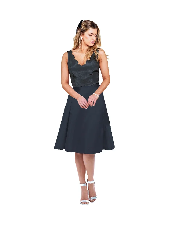 Audrey Bodice with Archer Skirt Midi in Classic Faille denim skirt classic