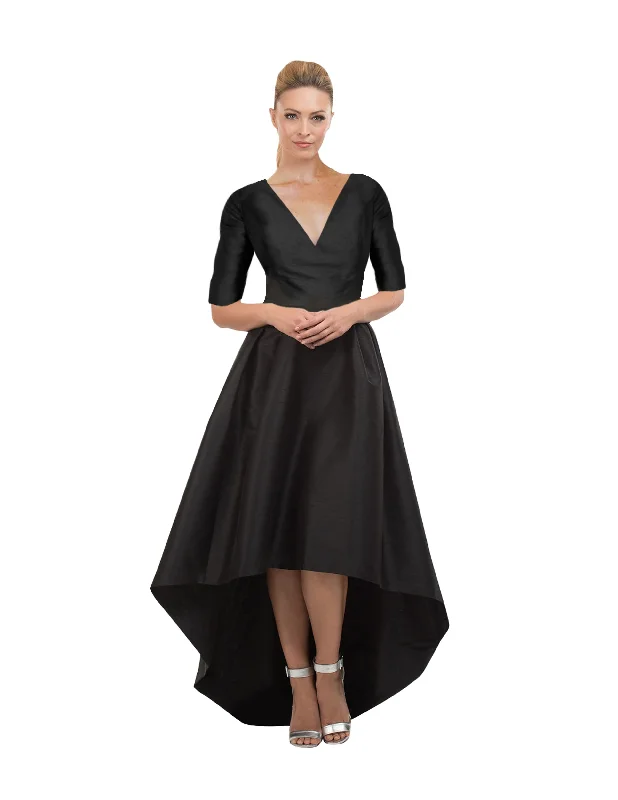 Stella Bodice With Archer High Low Skirt in Shantung velvet skirt sumptuous