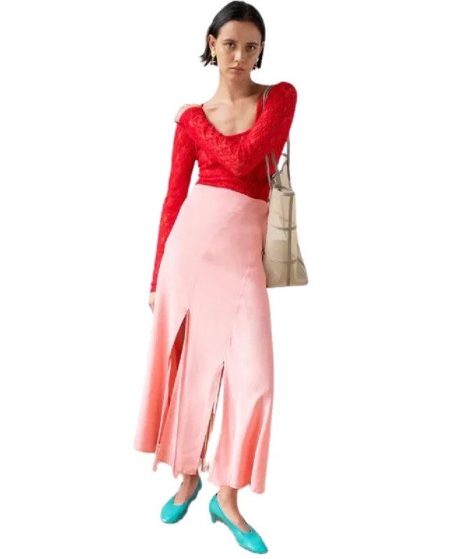 Joey Skirt Pink high waist skirt