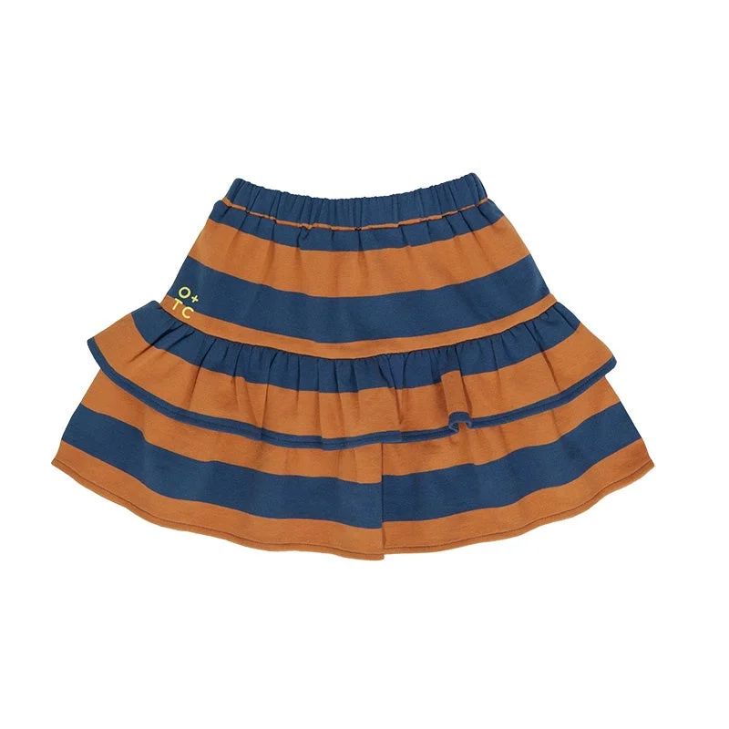 Olive And The Captain Abby Skirt - Rugby Stripe chiffon skirt floaty