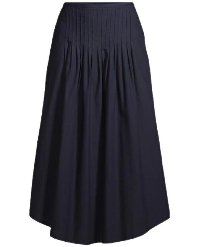 Olympia Midi Skirt Navy mini skirt trendy