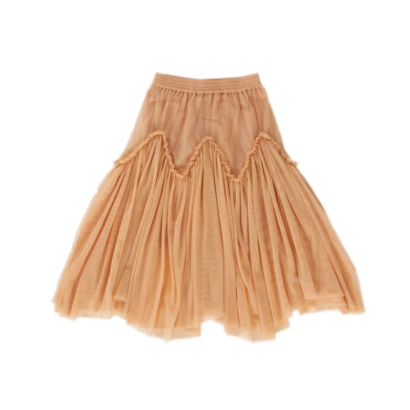 Peggy Harper Skirt - Ivory Cream chiffon skirt flowing