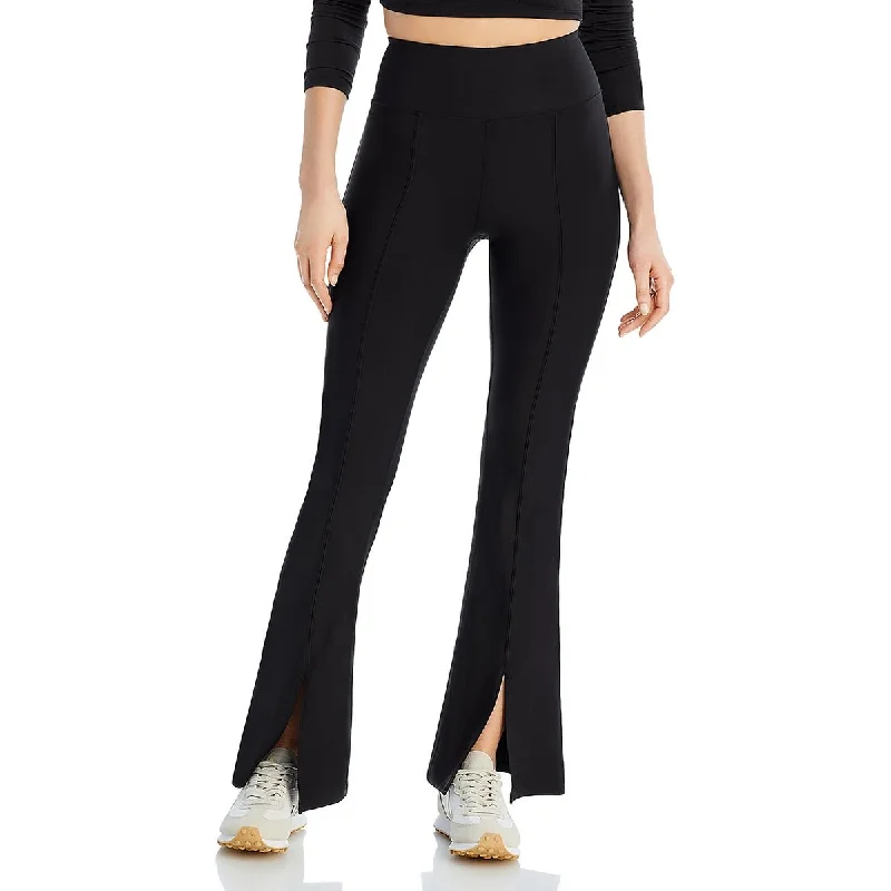 Womens Slit Stretch Leggings Comfortable Leggings with Pockets