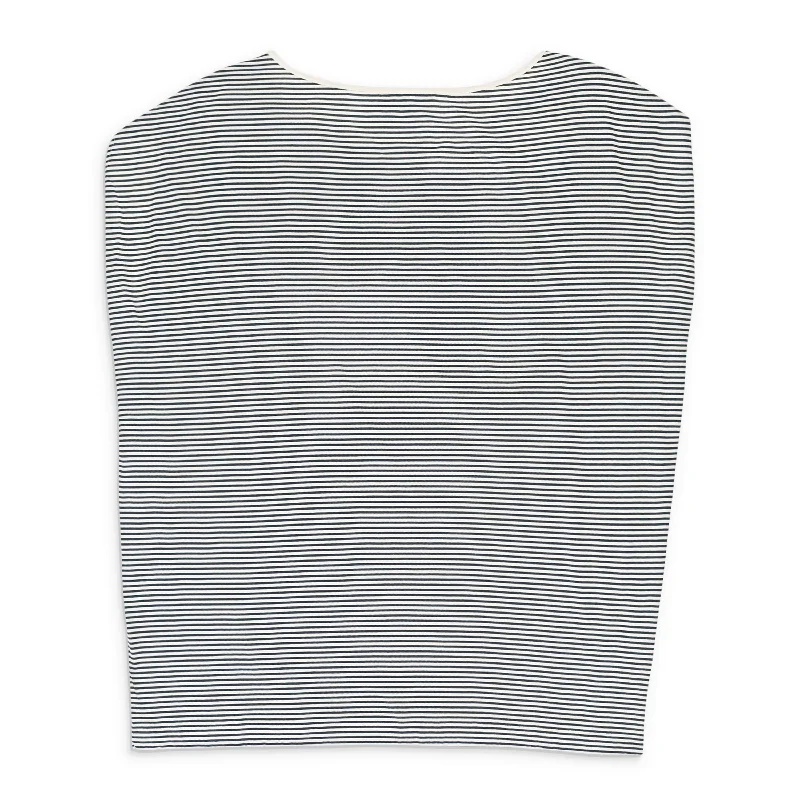 CASHMERE STRIPED WHITE?BLACK SWEATER Zippered Buttoned Snapped