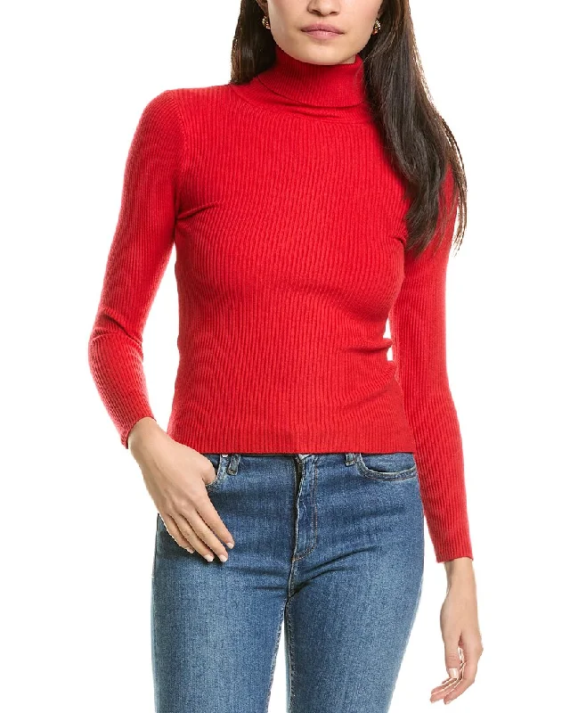 Madison Miles Turtleneck Sweater Velvet Chenille Corduroy