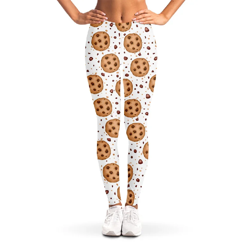 Sweet Cookie Pattern Print Women's Leggings Stylish Ankle-Length Leggings