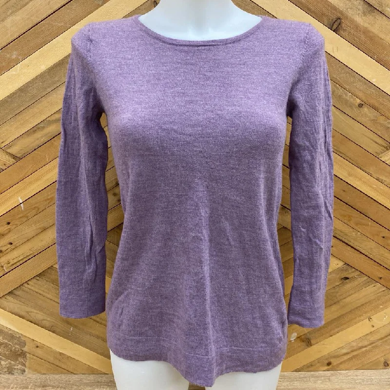 Tahari - Women's Extra Fine Merino Wool Sweater : Purple-women-MD Wool Sweater Cotton Sweater Cashmere Sweater