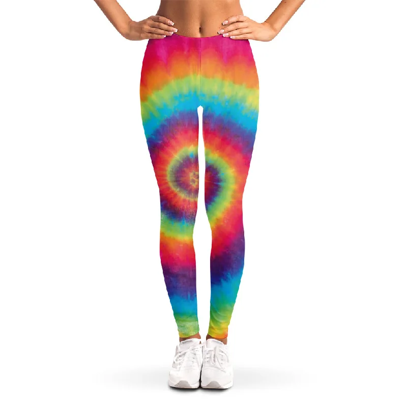 Tie Dye Print Women's Leggings Fashionable Moisture-Wicking Leggings