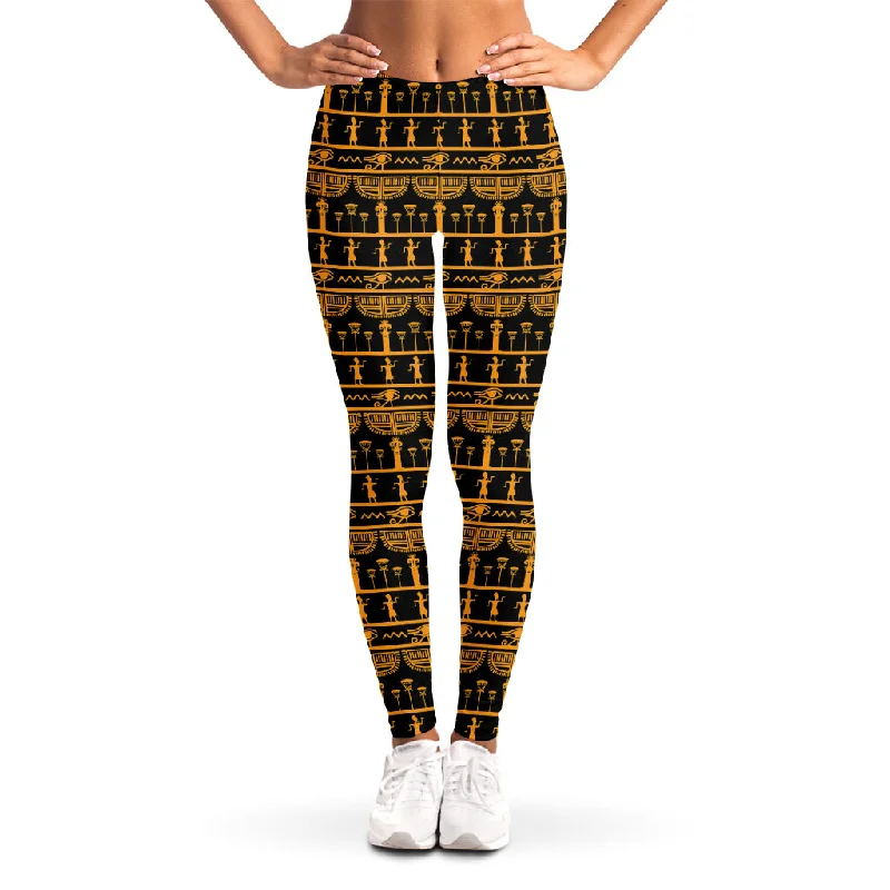 Tribal Egypt Pattern Print Women's Leggings Trendy Digital Print Leggings